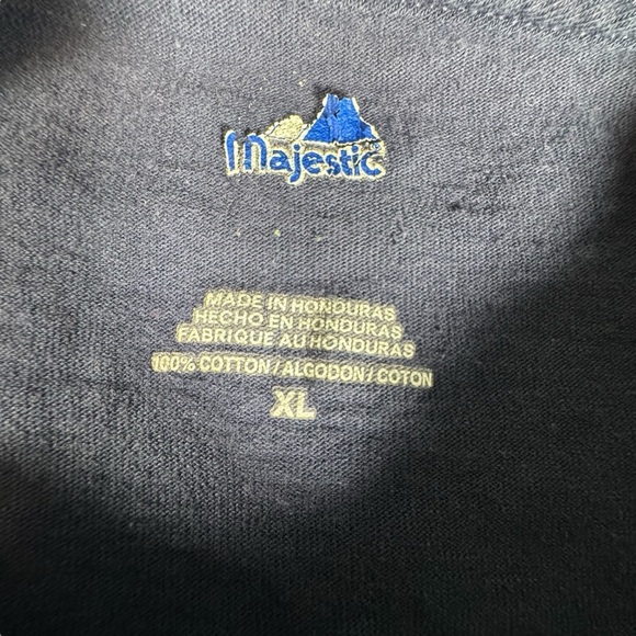 Vintage Milwaukee Brewers Majestic T-Shirt XL MLB Authentic Collection Navy Blue - Picture 4 of 9